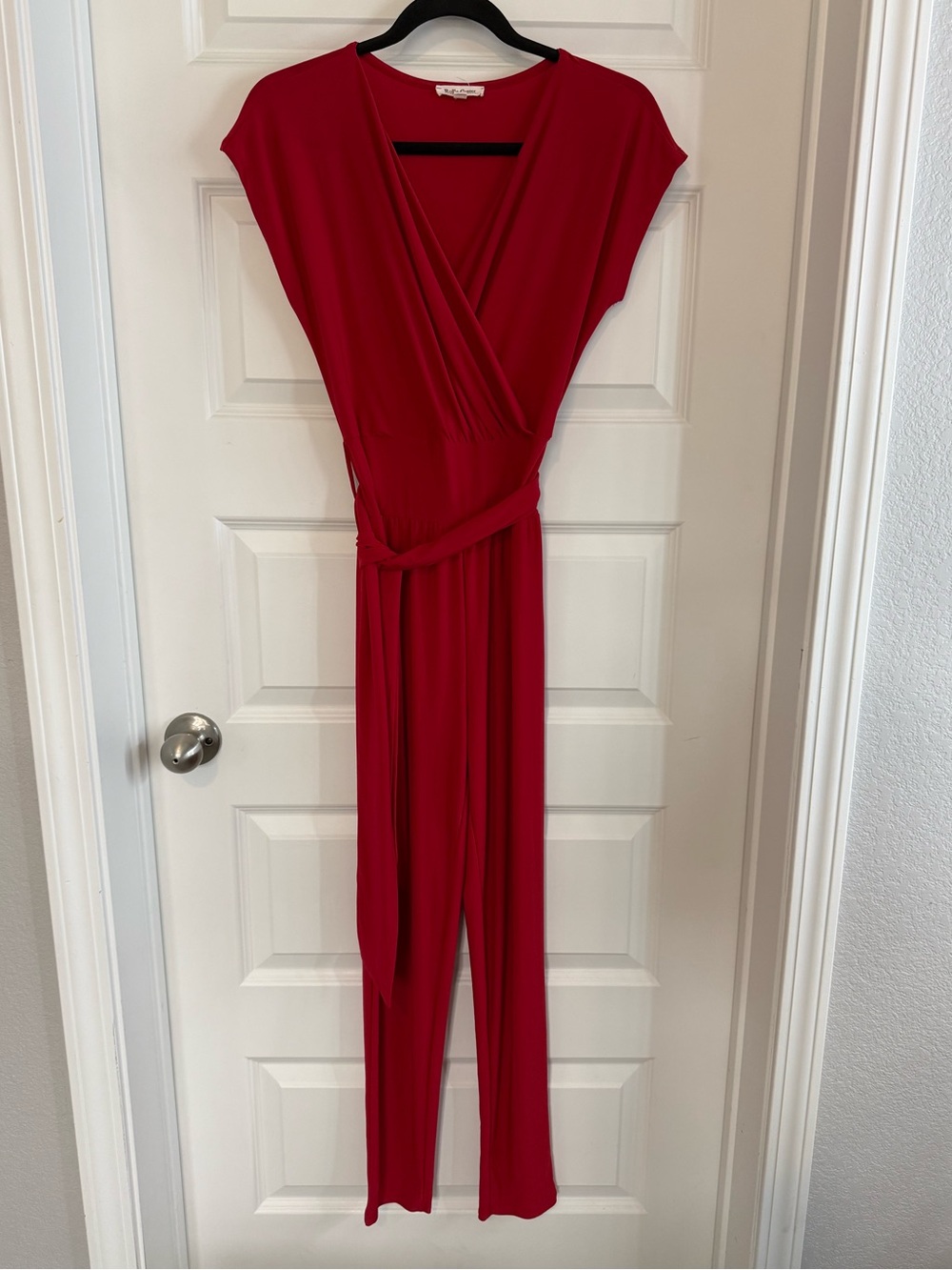 Rolla Coster Red Wrap-Front Jumpsuit